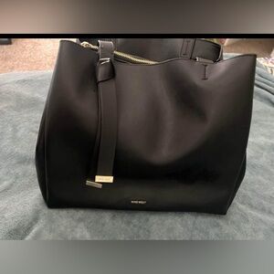 NINE WEST Black Gaya Tote Bag